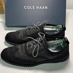Cole Haan Men's Gray Knit Oxfords